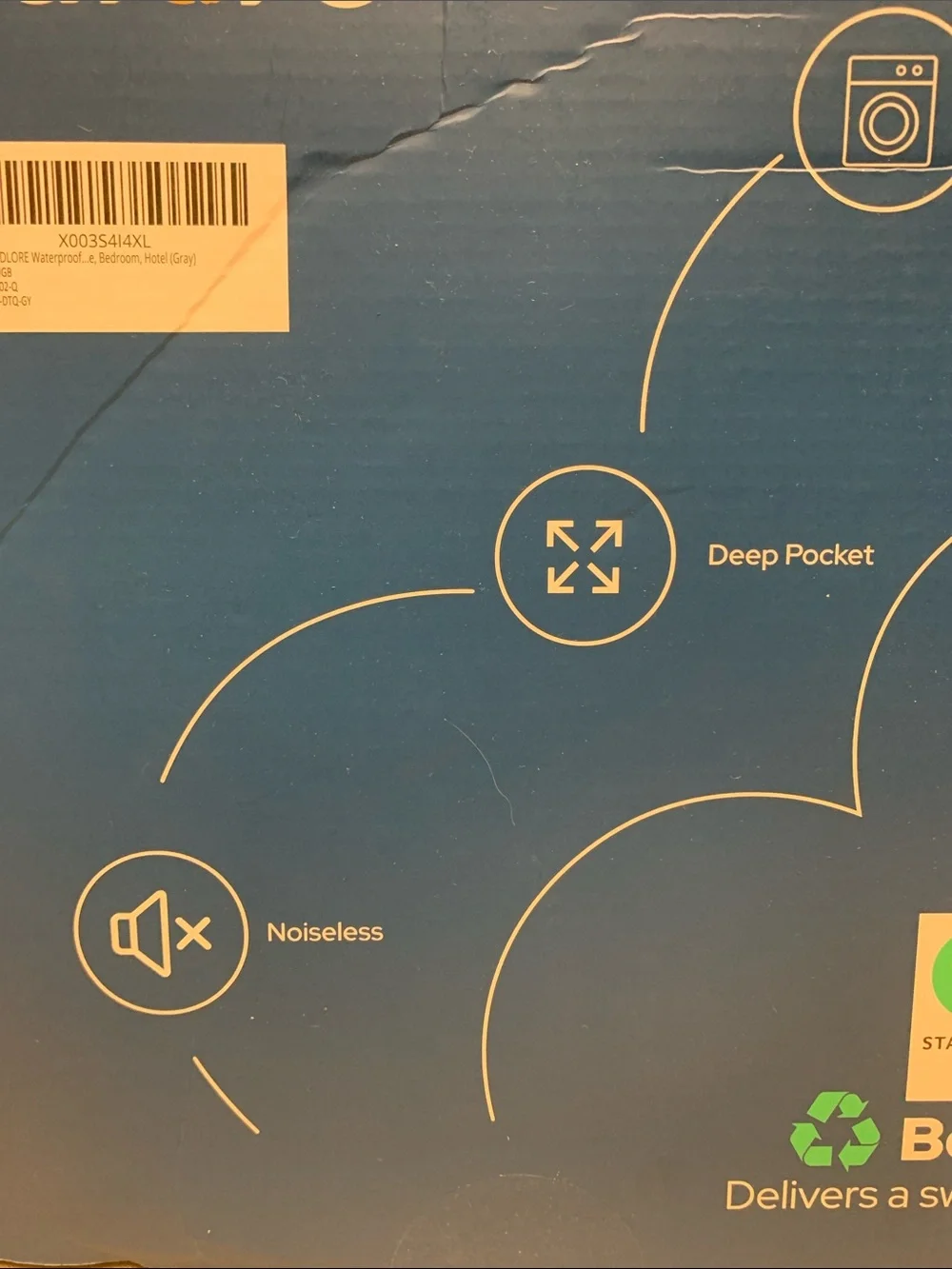 Sweet Dream Waterproof Mattress Protector - Grey/Queen Size